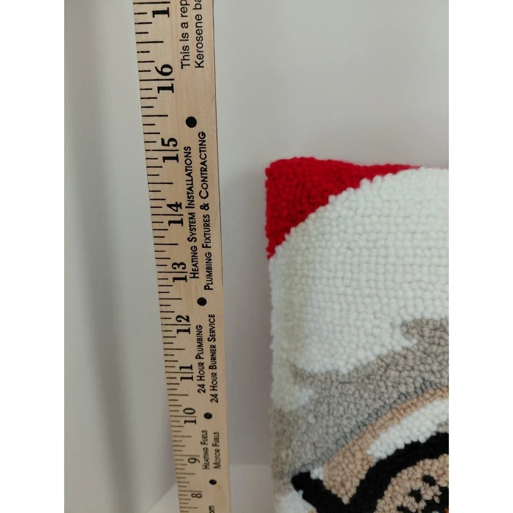 SANTA Face Decor Pillow Square 16‎ in x 16 in Ashland NEW Christmas